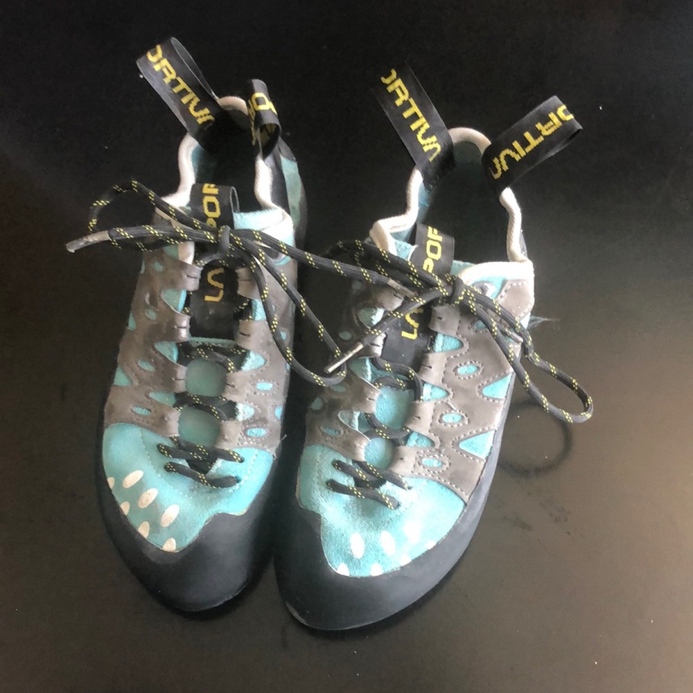 La Sportiva Tarantulace Blue Climbing Shoes Sz 6.5